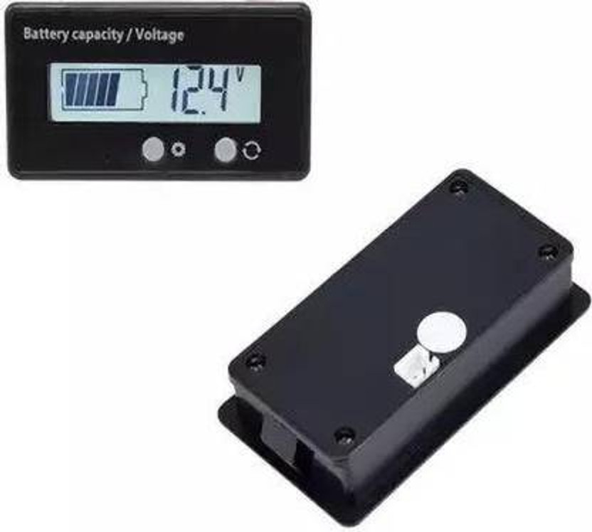 SRPSM ELETRONICS 12V 6V-63V LCD Car Acid Lead Lithium Battery Charge Capacity Indicator Meter Meter Electronic Hobby Kit