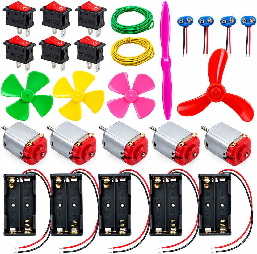 jeleph Multi-Type Science Project DC STEM Kit for Kids | Educational Electronic Hobby Kit