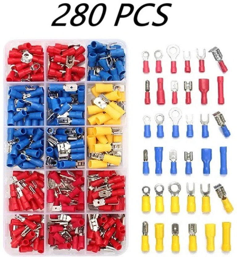 SG Flash 280 PCS Insulated Wire Electrical Connectors Assortment Electronic Components Electronic Hobby Kit