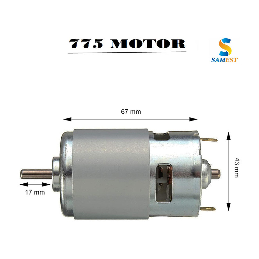 samest DC 775 AR32 Motor Small 24V High 10000Rpm Electric, High Speed Electronic Components Electronic Hobby Kit