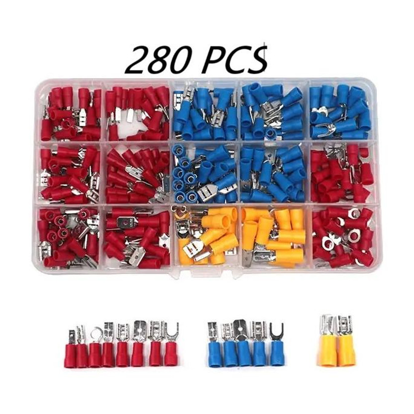 SG Flash QUALITY 280 PCS Insulated Wire Electrical Connectors Assortment Electronic Components Electronic Hobby Kit