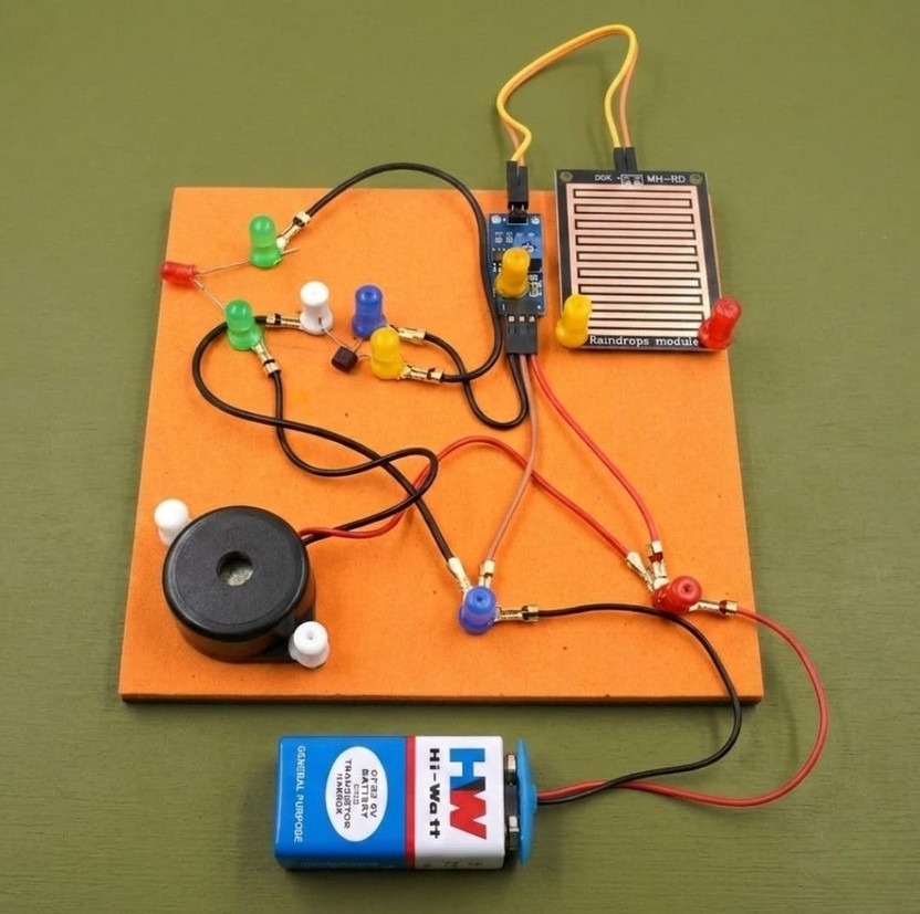 ERHIndia ERHIndia DIY Rain Sensor Working Model Science Project Kit for School STEM Students Electronic Components Electronic Hobby Kit - Flipkart Deal