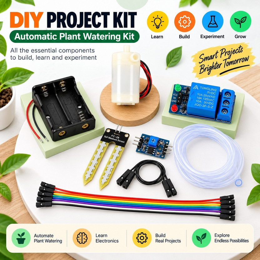 Tinkro Automatic Plant Watering System Project Kit Electronic Components Electronic Hobby Kit