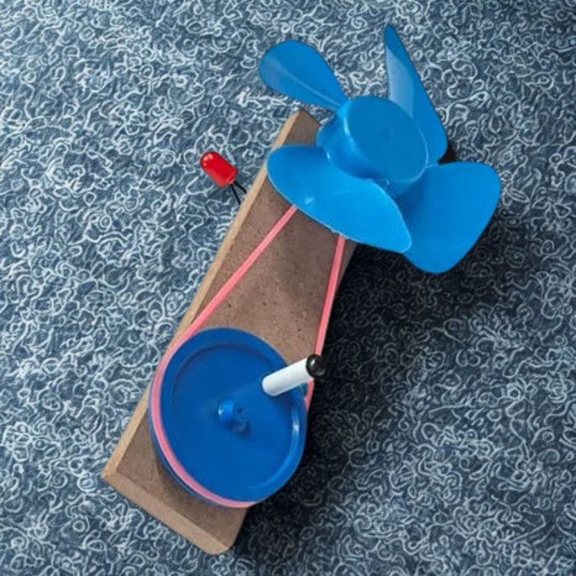 ERHIndia Science Kit Wind Mill Working Model Toy for School Kids Class 6 Project Use(Multicolor)