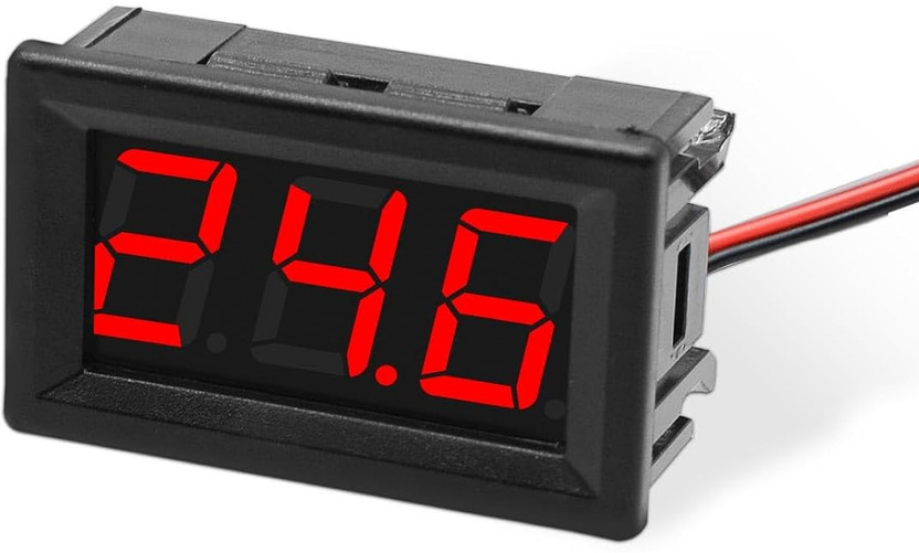 SG Flash DC(4.5V-30V) for Electromobility Vehicles; Red Display Voltmeter Electronic Components Electronic Hobby Kit