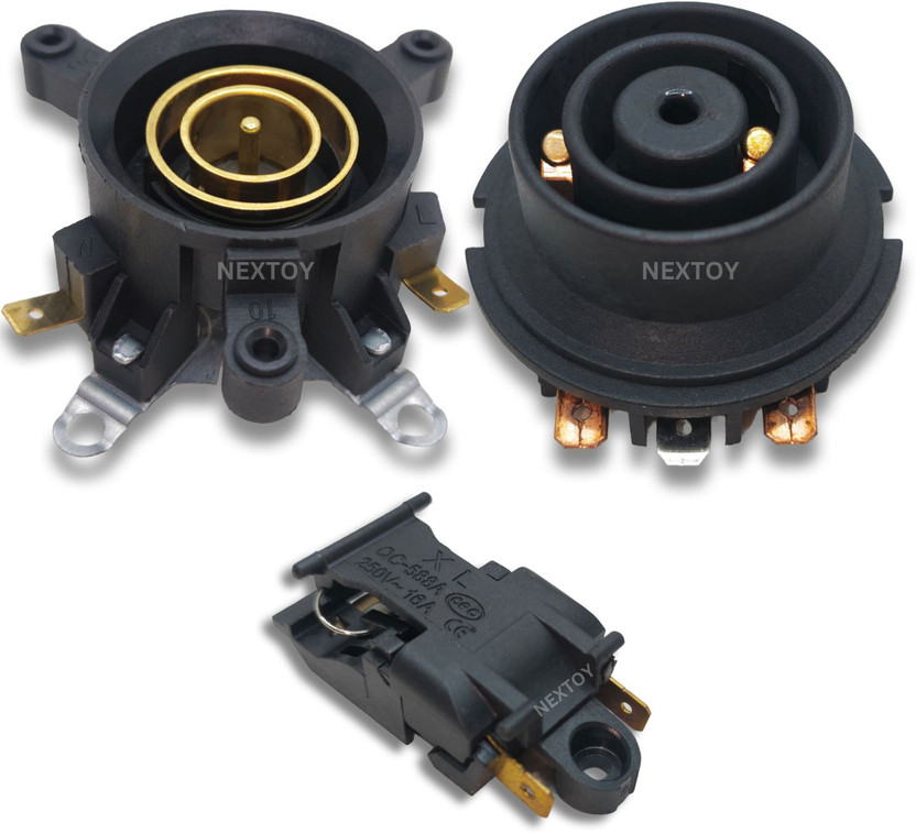 NEXTOY Electric Kettle Male Female Socket and Kettle Switch Combo Electronic Components Electronic Hobby Kit