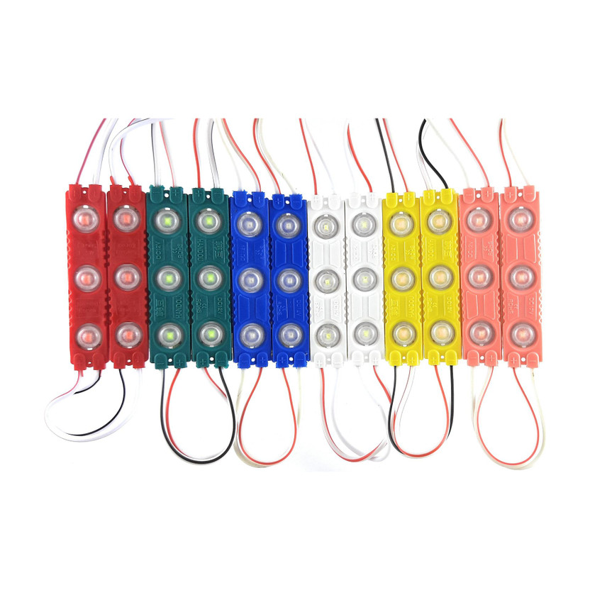 SAMAES SAMAES 12 Pics 3led Module 12V DC LED Red Blue Green Yellow White Pink 2 pics each LED Light Electronic Hobby Kit - Flipkart Deal