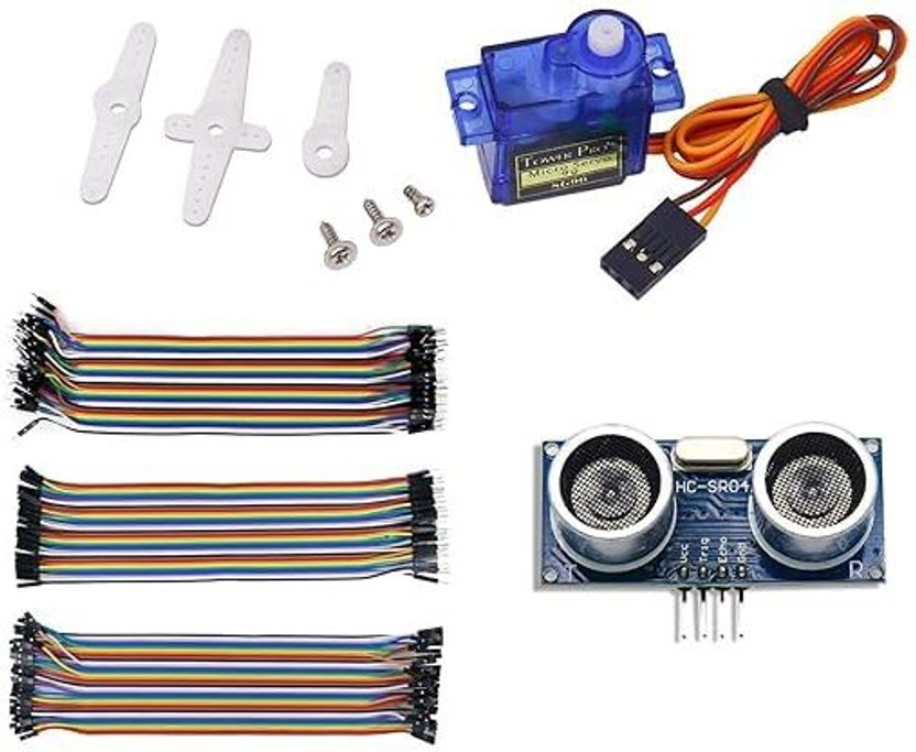 Testin Electronics Combo Kit of Servo Motor | Male to Female Jumper wires each jumper wires are 20 Educational Electronic Hobby Kit