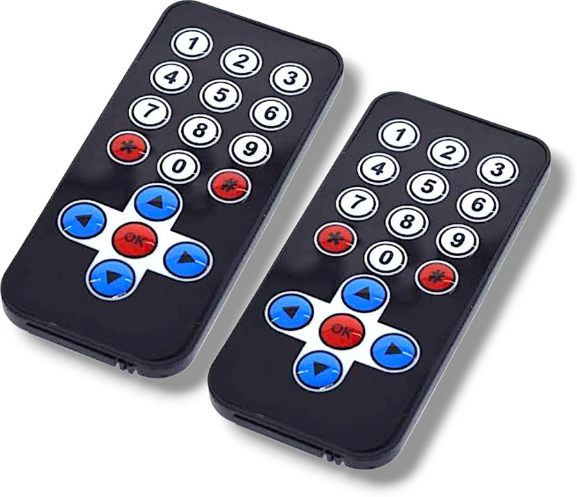 AVISRI 2025 2 pcs IR Remote Control Applications in Electronics AVISRI Remote Controller(Black)