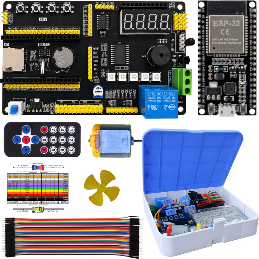 AnuElectronics ESP32 Smart Starter IoT Kit (All-in-One Development Kit) Electronic Components Electronic Hobby Kit
