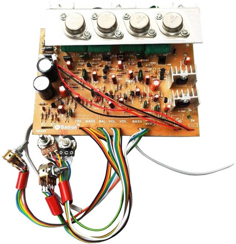 rECORD 2N3055 AND 2N3773 Powerful Transistor Audio Amplifier Board for