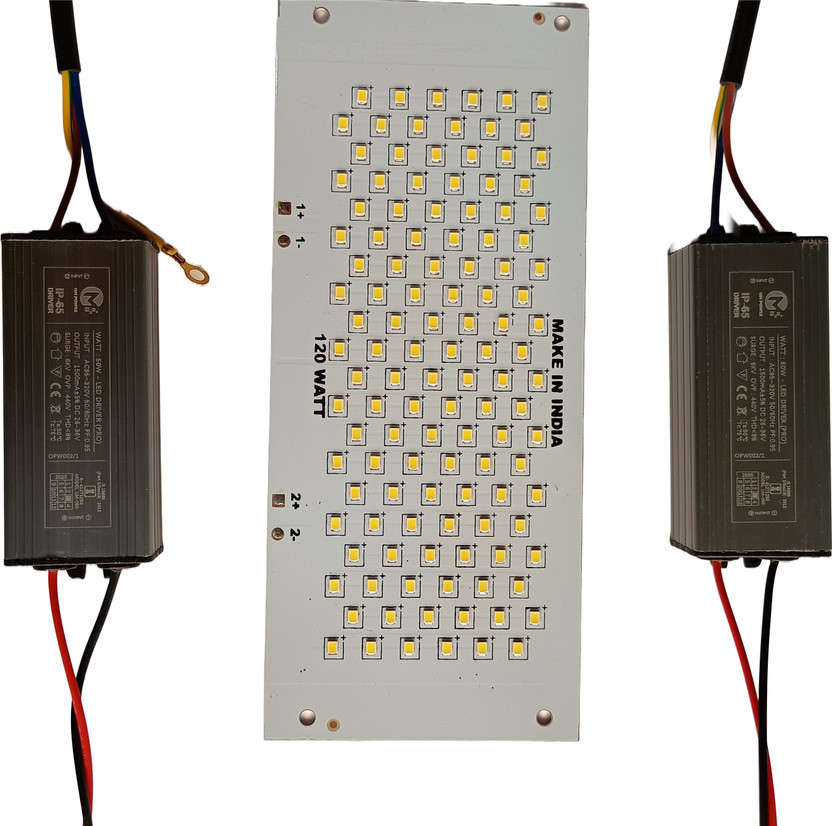 Symcone electro lights 120W LED Flood light PCB with 2 IP65 Waterproof Drivers Electronic Components Electronic Hobby Kit