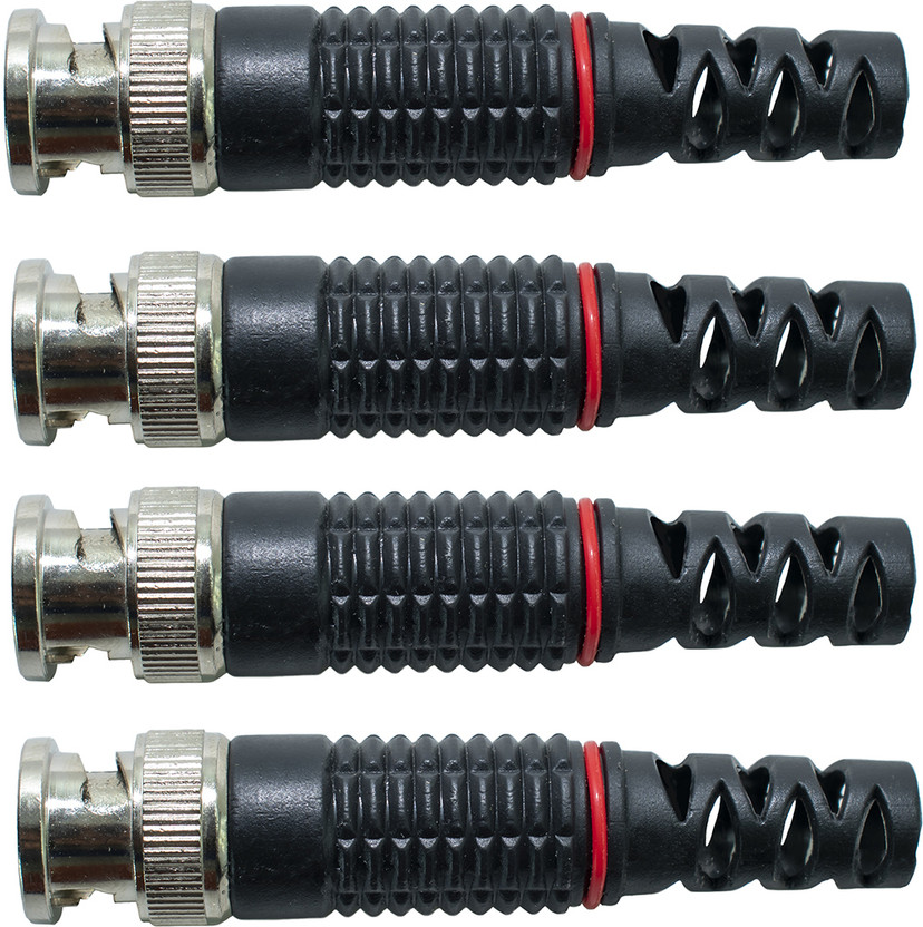 oviart 4Pcs CCTV BNC Connector Copper BNC Connector For Balun CCTV Camera Accessories Electronic Components Electronic Hobby Kit