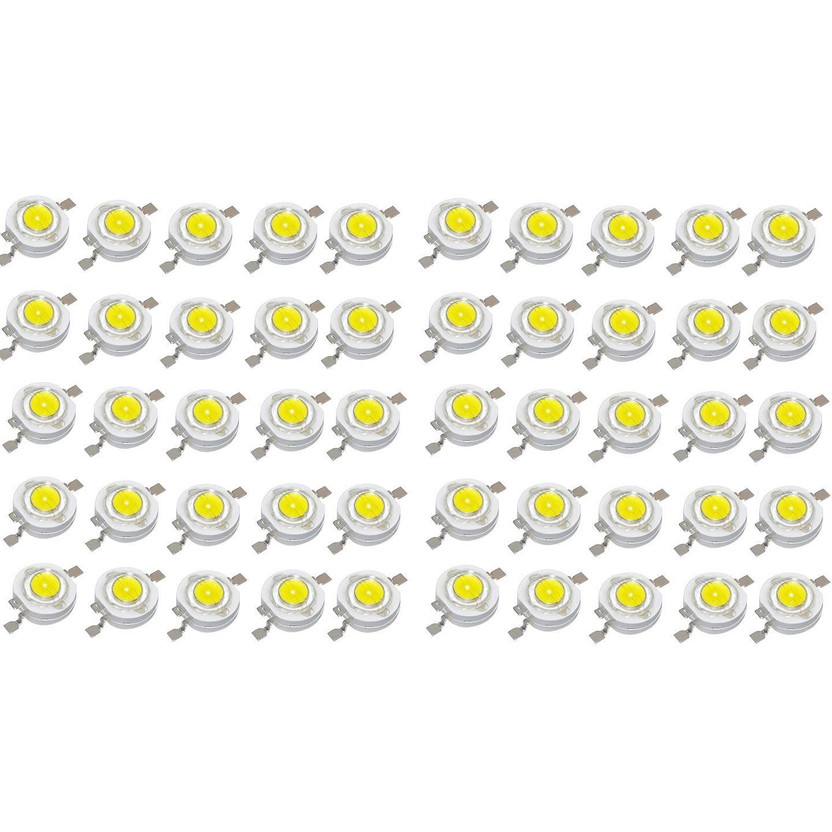 gobagee gobagee 1W High Power LED Diodes 3.4V for Spot Flood Light (Pack of 50) Educational Miscellaneous Electronic Hobby Kit - Flipkart Deal