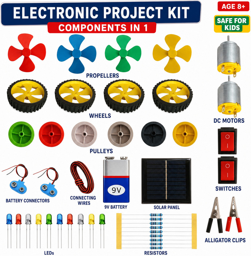 taka saki School science project model kit solar battery experiment stem circuit for kids Educational Electronic Hobby Kit