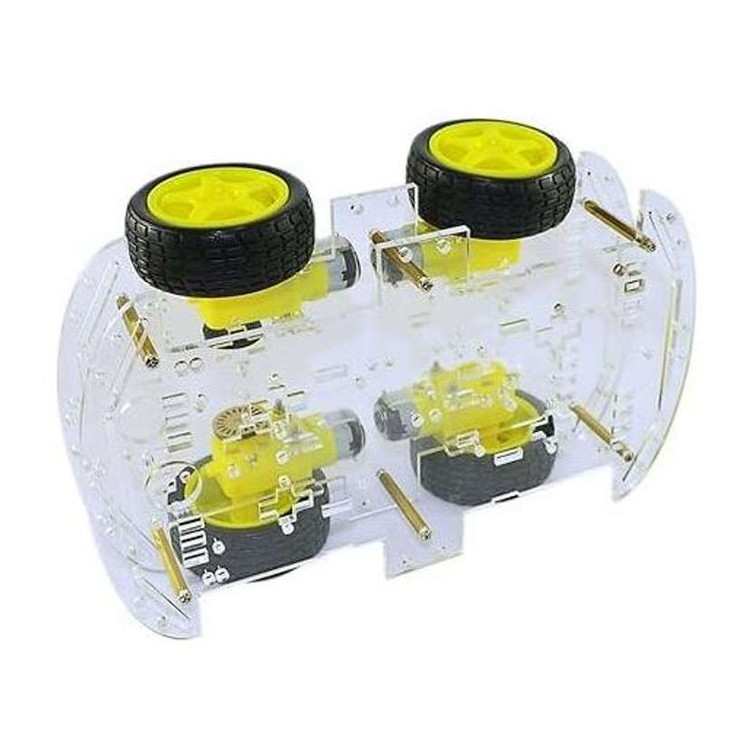 Testin Electronics 4WD Smart Robot Car DIY Kit with BO Motors Wheels Encoder & Chassis Educational Electronic Hobby Kit