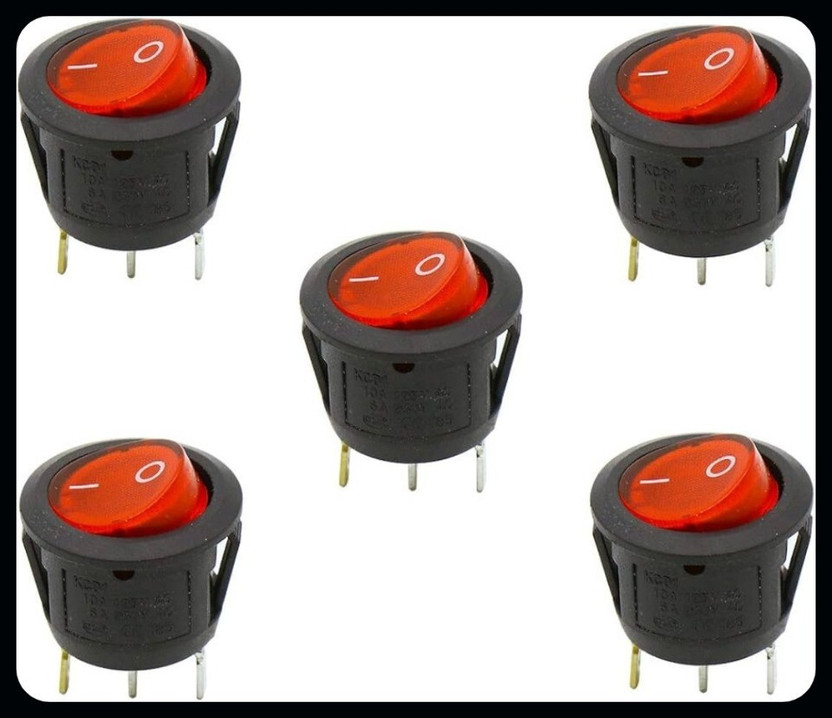 R&D Kit A-"Round Rocket 3-Pin Switch - Stylish and Durable Electrical Switch Electronic Components Electronic Hobby Kit