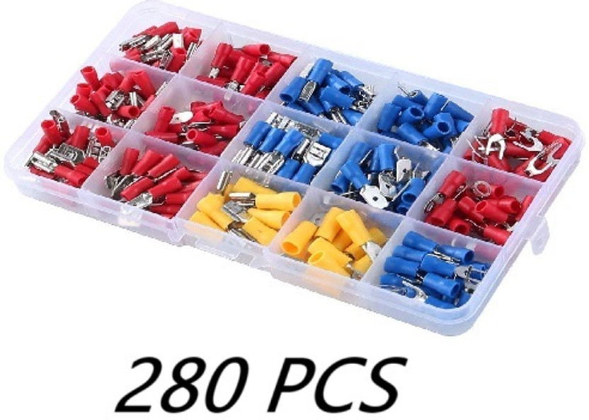 EASTRA HIGH QUALITY 280 PCS Insulated Wire Electrical Connectors Assortment Electronic Components Electronic Hobby Kit