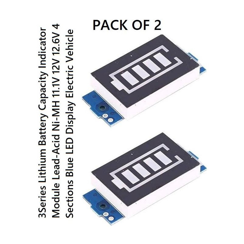 EASTRA EASTRA PACK OF 2 3S Lithium Battery Pack Power Indicator Board 11.1V-12.6V Display Electronic Components Electronic Hobby Kit - Flipkart Deal