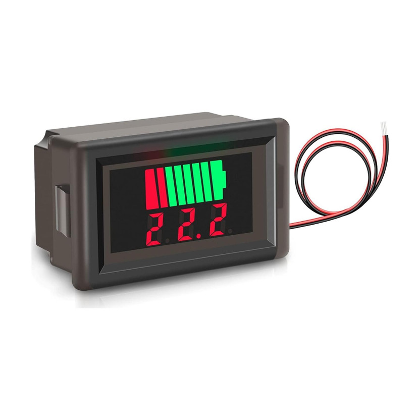 SG Flash Car Battery Charge Level Indicator (12V-72V) LED Display Voltmeter Electronic Components Electronic Hobby Kit