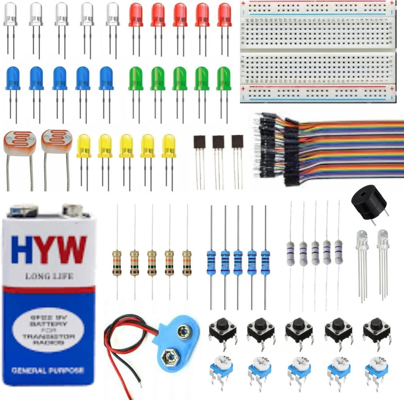ROBO Breadboard Electronics Starter kit with Online Guide with 15+ Project DIY kit Educational Electronic Hobby Kit