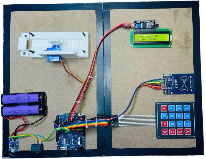 Mechanic37 Door Lock System Using RF ID and Matrix 4x4 Keypad Educational Electronic Hobby Kit
