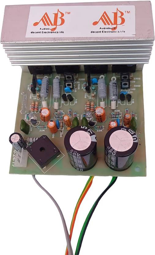 Audiobuild 200W Stereo Amplifier Board 2SC5200&2SA1943 4 MOSFET Sound