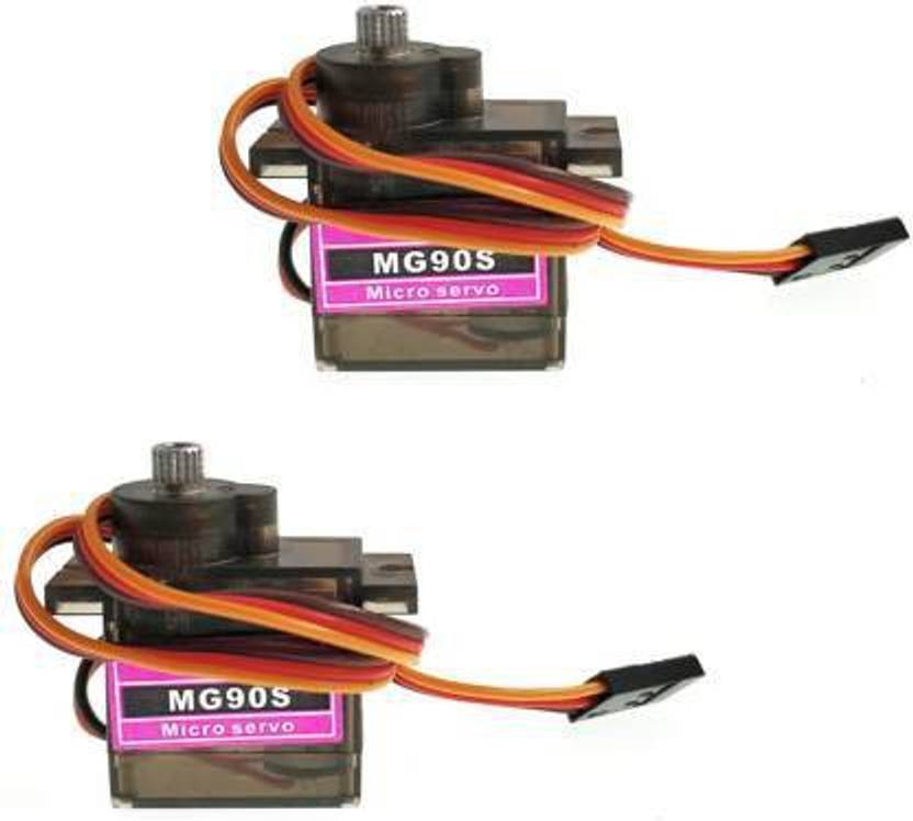 NIHAKA 2pcs MG90S 9g Metal Gear Micro Tower Pro Servo Upgraded SG90