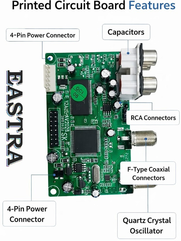 EASTRA PREMIUM DTH Card Free Dish - MPEG-2 FTA Receiver Signal Card Electronic Components Electronic Hobby Kit