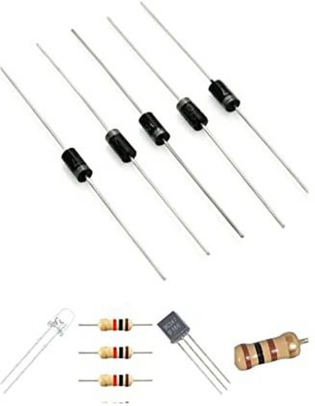 GareebStore BC547 Transistor Combo Pack, 1K and 100 Ohm Resistor, 5mm