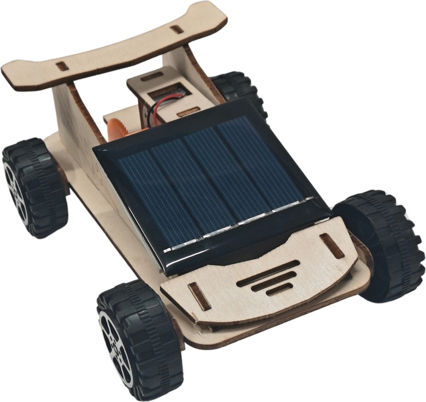 ERHIndia DIY Solar Panel Dc Motor Toy Car Science Project Working Model kit. Electronic Components Electronic Hobby Kit