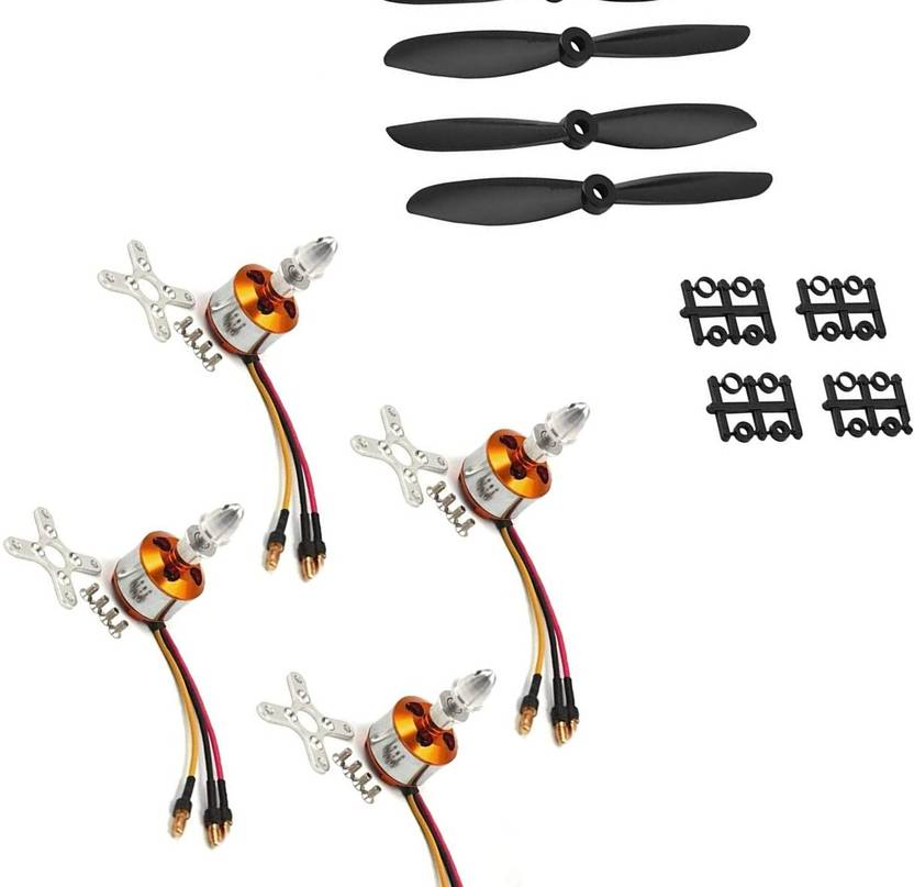 INVENTO 4Pcs 1400KV BLDC Brushless Motor + 6045 6x4.5 6 inch Automotive