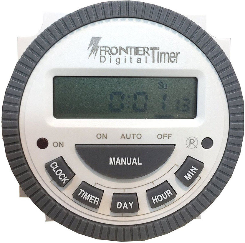 G-CHARGE Frontier Digital Timer TM619H-2 | 30A | Programmable Timer with LCD | 4 Pin Programmable Electronic Timer Switch(White)