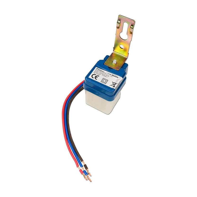 DHRUV-PRO AC DC 220V 10A Auto On Off Day/Night Photocell Sensor Photocell Light Switch Electronic Components Electronic Hobby Kit