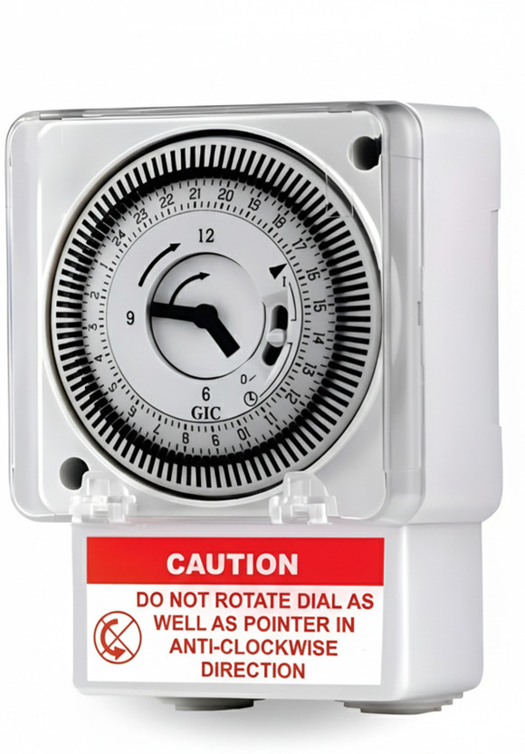 METRIVA_TECH GIC Automatic Timer Switch with Power Outage Memory Function Motor-Appliances 70 Programmable Electronic Timer Switch(White)