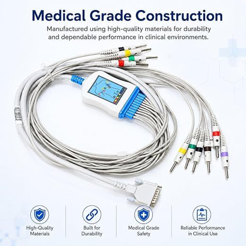 KRIZENIX SCHILLER ECG CABLE ECG Electrotherapy Device(ECG CABLE 1001B)
