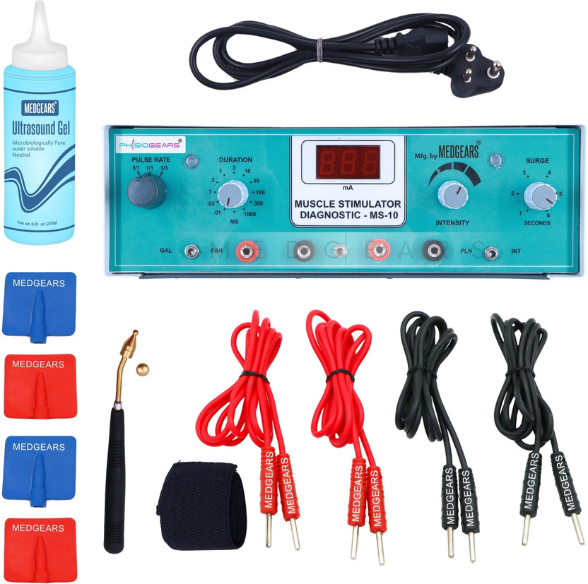 MEDGEARS Diagnostic Stimulator Nerve Stimulator Machine Muscle 4 Channel Stimulator Machine Physiotherapy Equipment Electrotherapy Device(MDG368)