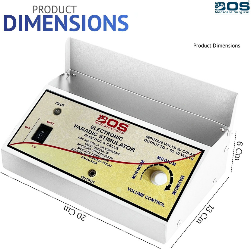 Bos Medicare Surgical Faradic Stimulation Machine Physiotherapy Equipment Electrotherapy Device Heating Pad