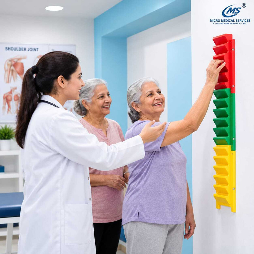 Micro Micro medical services Finger Climbing Ladder for Shoulder & Arm Exercise | Wall Mounted Physiotherapy Exercise Equipment | Multi-Level Mobility Training Ladder Electrotherapy Device(MSFLPD03) - Flipkart Deal