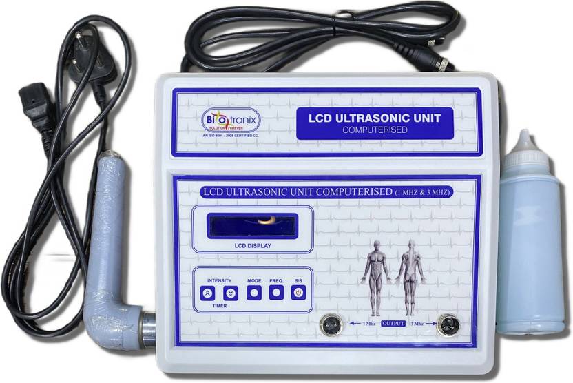 Biotronix ULTRASOUND THERAPY 1 and 3 MHz Equipment LCD Display Clinical