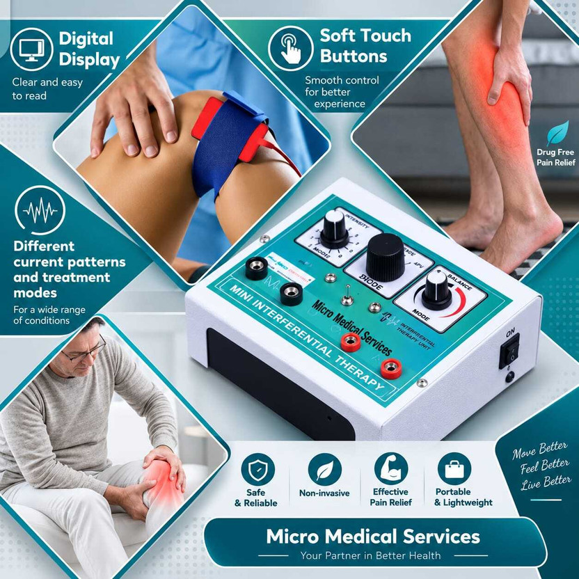 Micro medical services MINI IFT Physiotherapy Machine MINI IFT Physiotherapy Machine for Joint Pain Back Pain Neck Pain Others Electrotherapy Device(MSIFT03)