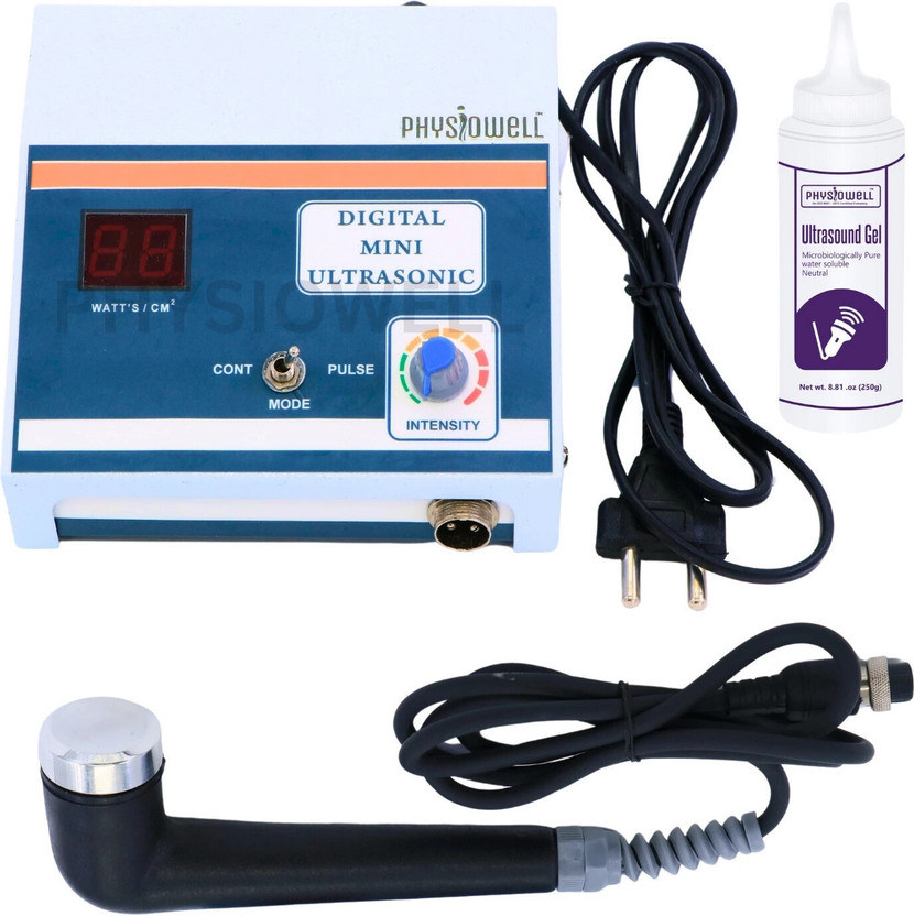 Physiowell Physiotherapy Ultrasonic Machine Ultrasound Therapy Machine (1 MHz ) Ultrasonic Therapy Machine for All Pain Relief Massager with One Year Warranty Physiotherapy Equipment Electrotherapy Device(PWL0254)