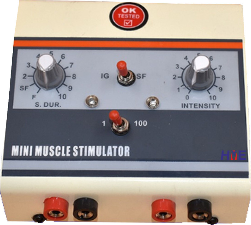 HEALTHCARE MEDICAL EQUIPMENTS Mini MS | Mini MS 2 Channel Electric Muscle Stimulator Muscle Massager Electrotherapy Machine Electrotherapy Device(Mini Muscle Stimulator (MINI MS) 2 Channel Machine for Physiotherapy)