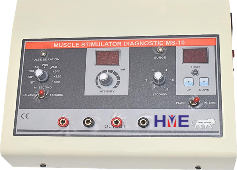HME MS -10 With Timer Phsiotherapy Device MS-10 Pain Relief Equipment Electrotherapy Device(Muscle Stimulator Diagnostic With Timer Machine)