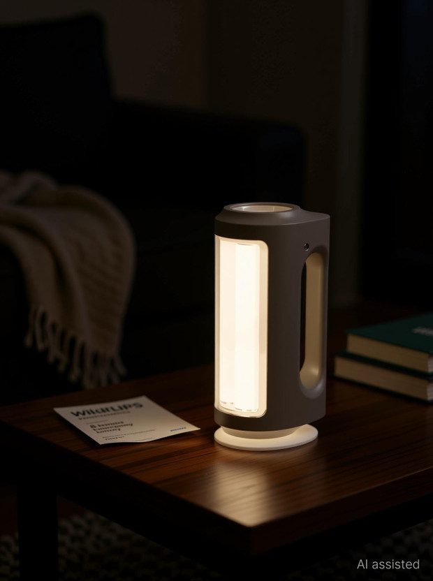 Philips PHILIPS 5W Helio Rechargeable LED Emergency Light/Lantern (Grey) (581956), with Wildcraft Mask , Pack of 1 8 hrs Lantern Emergency Light(Grey) - Flipkart Deal