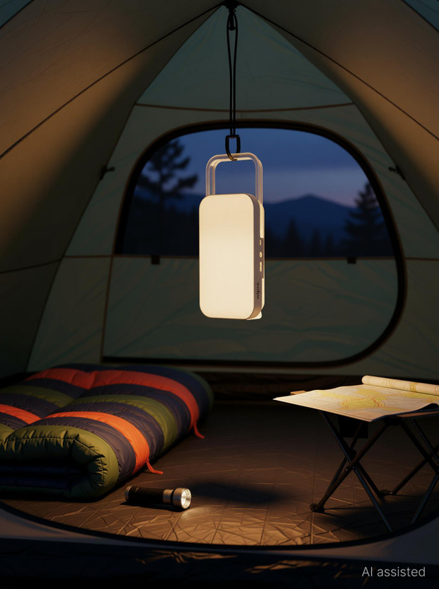 Wipro Safari LED with Mobile charging point (Pack of 1) 10 hrs Lantern Emergency Light(White)