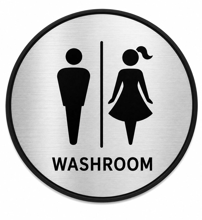 Berrybox Restroom Signage for Hotel, Office, Resort, Society, Corporate, Hospital Emergency Sign