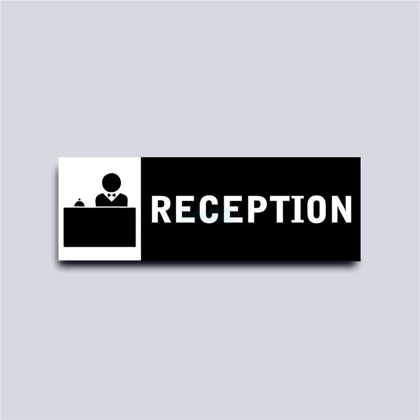 indnone indnone Reception sign board PVC Sign Board for Office School College Party Office Shops Emergency Sign - Flipkart Deal