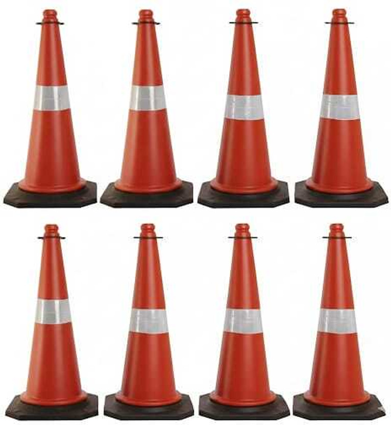 Safepath SafePath 8 traffic cones, 8 hooks, Pack of 8 Emergency Sign Emergency Sign
