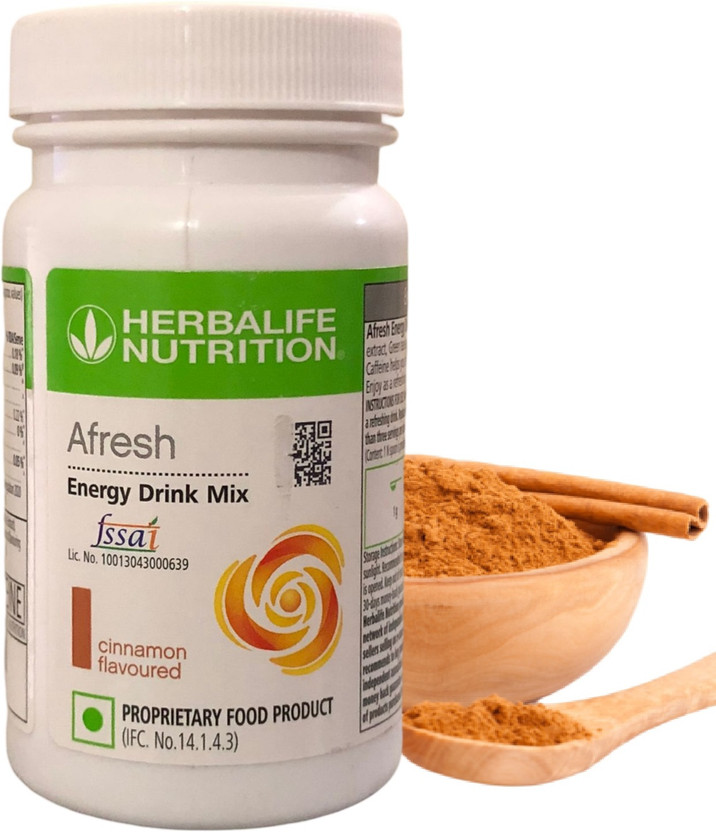 HERBALIFE Afresh Energy Drink Mix 50g for Weight Loss Energy Drink Sports Drink(50 g, Cinnamon Flavored)
